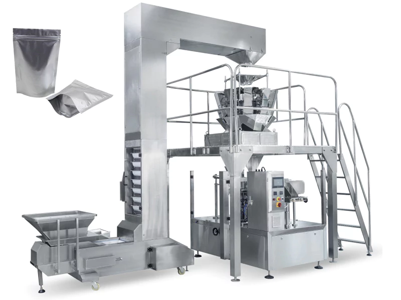 Automatic Premade Zipper Spout Bag Pouch Granule Packaging Machine