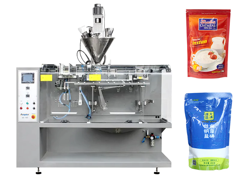 HFFS Premade Zipper Pouch Powder Filling Sealing Machine