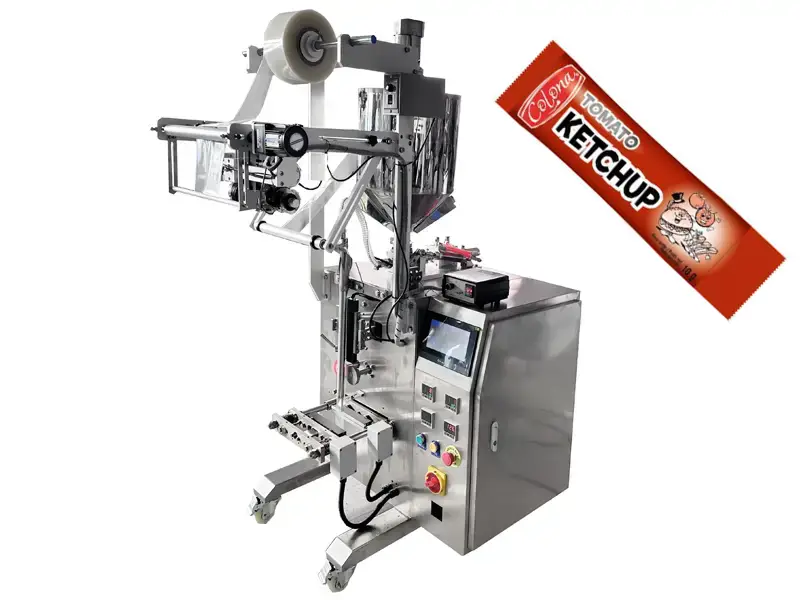 full automatic ketchup sachet packing machine honey sachet packing machine VFFS packing machine