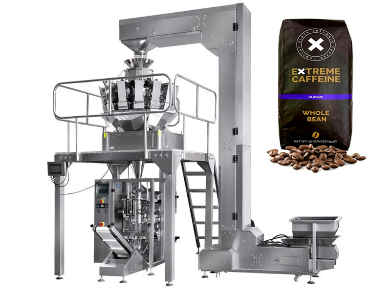 Multi heads weigher peanut beans roasted Coffee Beans Packaging Machine