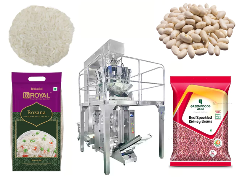 Automatic 500g 1kg 2kg Gusset Beans Rice Pouch Packaging Machine - XinTu Machinery Co., Ltd.
