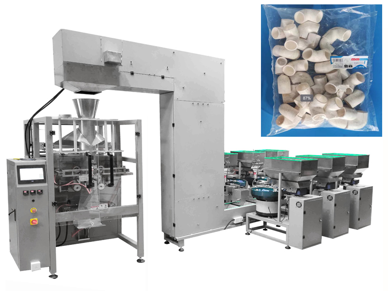Fiber Sensor Counting Pipe Fittings Packaging Machine
