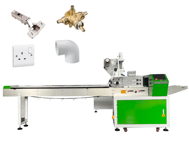 Full servo drive 110mm diameter PVC fittings packaging machine flow wrapping machine